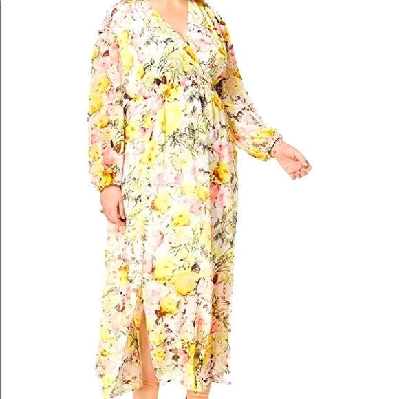 INC international concept Floral Summer Beautiful Gorges Plus size Maxi Dress 0X - Picture 1 of 5